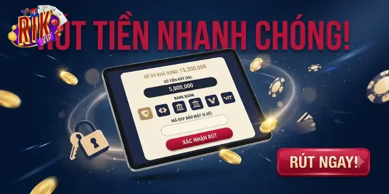 Rút tiền Rikvip an toàn nhanh chóng với hướng dẫn chi tiết cho người mới